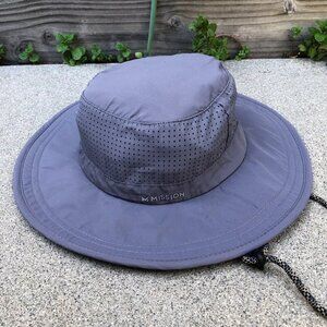 MISSION Cooling Bucket Hat Men's One Size Grey Lightweight Moisture Wicking Cap‍
